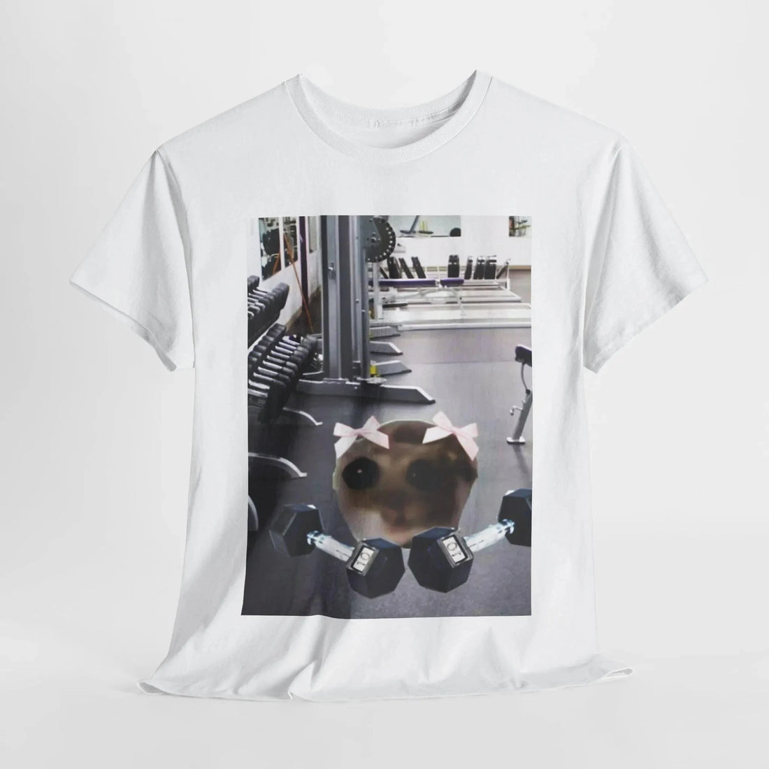 Sad Hamster Fitness Funny Meme T-Shirt Men's and Women's Short Sleeve  Tees Y2k Shirt Vintage Hip Hop Tops Men Clothing