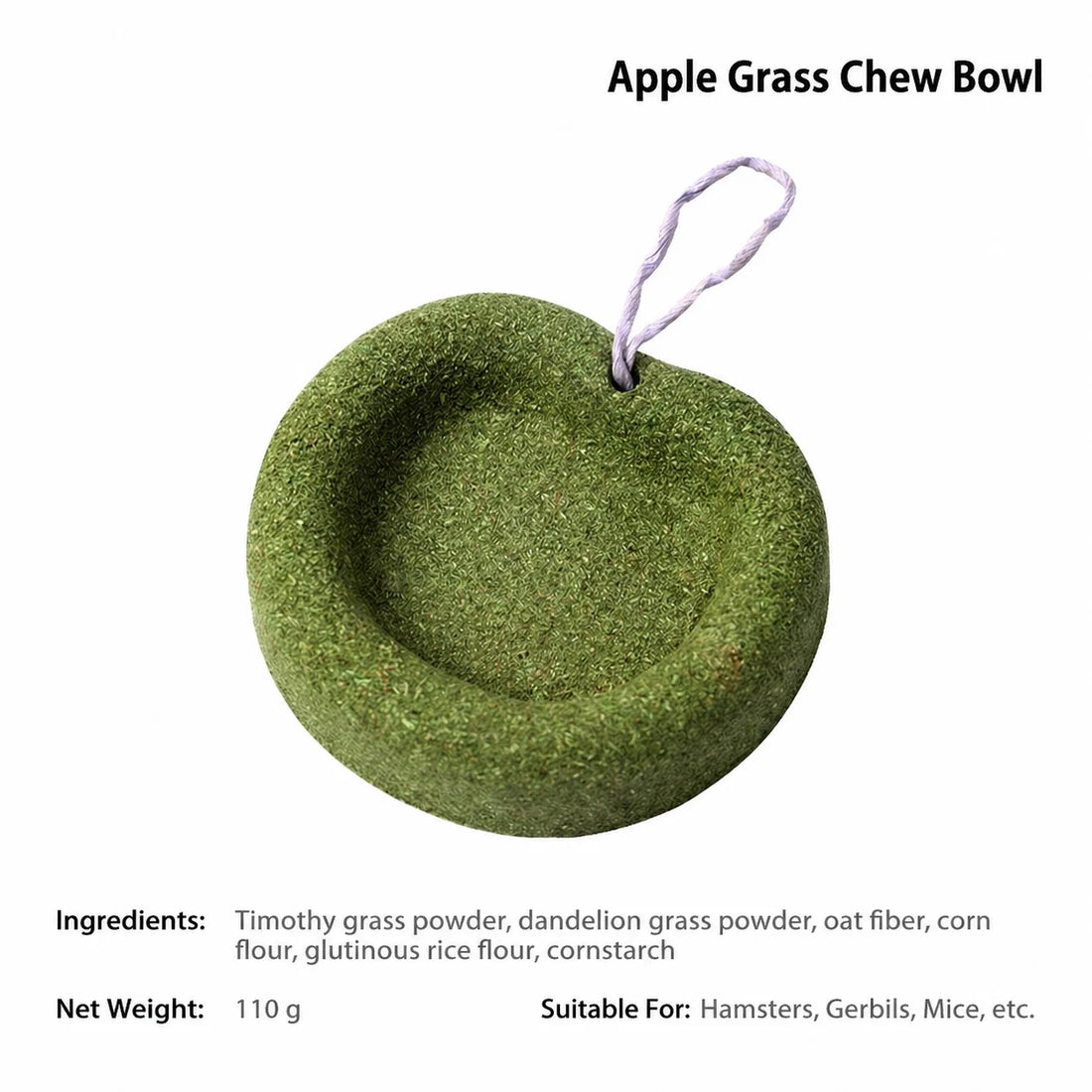 Novel Hamster Molar Burger Snack Multifunctional Ornament Decor for Golden Bear Pet Playground Cute Landscape Small Pet Supplies