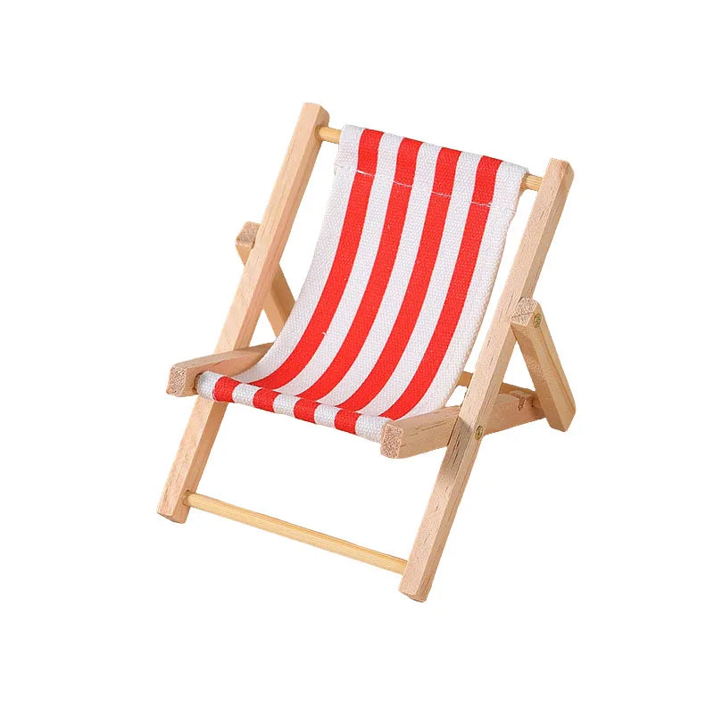 Small Pet Hamster Beach Lounge Chair Hamster Toy for Resting Playing Sleeping Small Animals Furniture Pet Cage Decoration