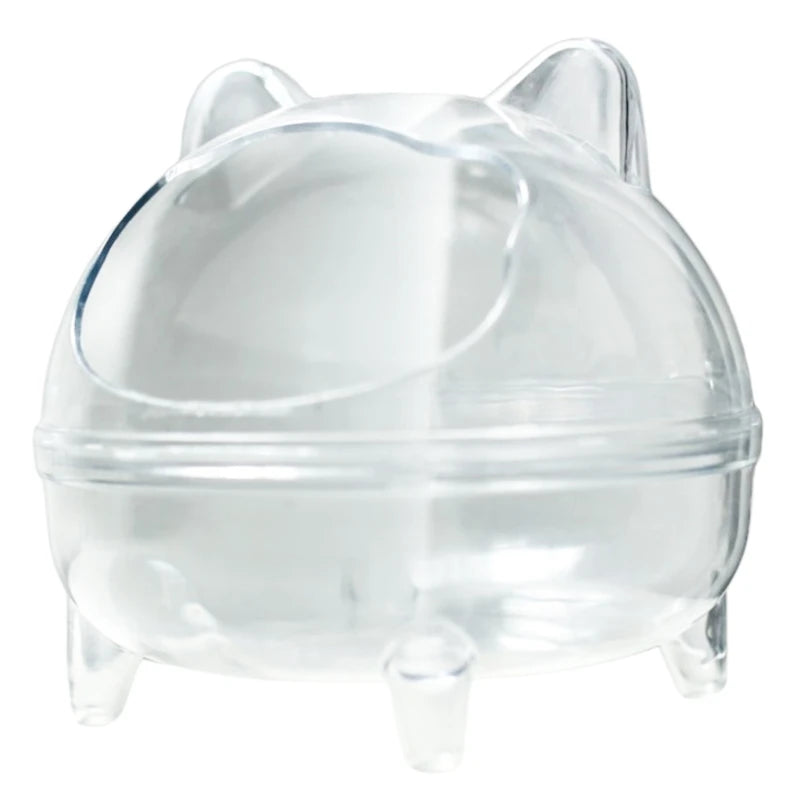 Clear View Durably Pet Hamster Sand Bath Essential for Comprehensive Pet