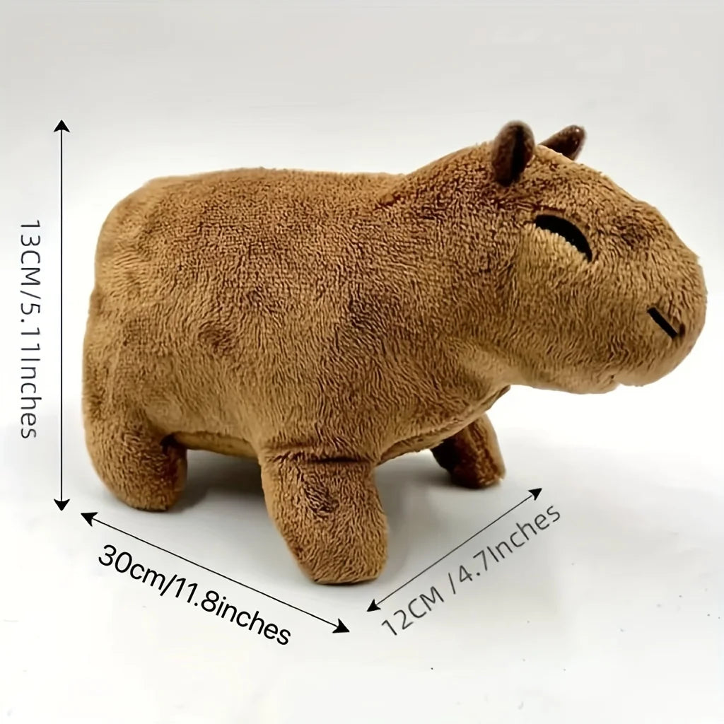 Simulation Stuffed Animals Capybara Rodent Plush Toy, Cute Lifelike Capybara Plush Dolls, Soft Animal rose toy easter room decor