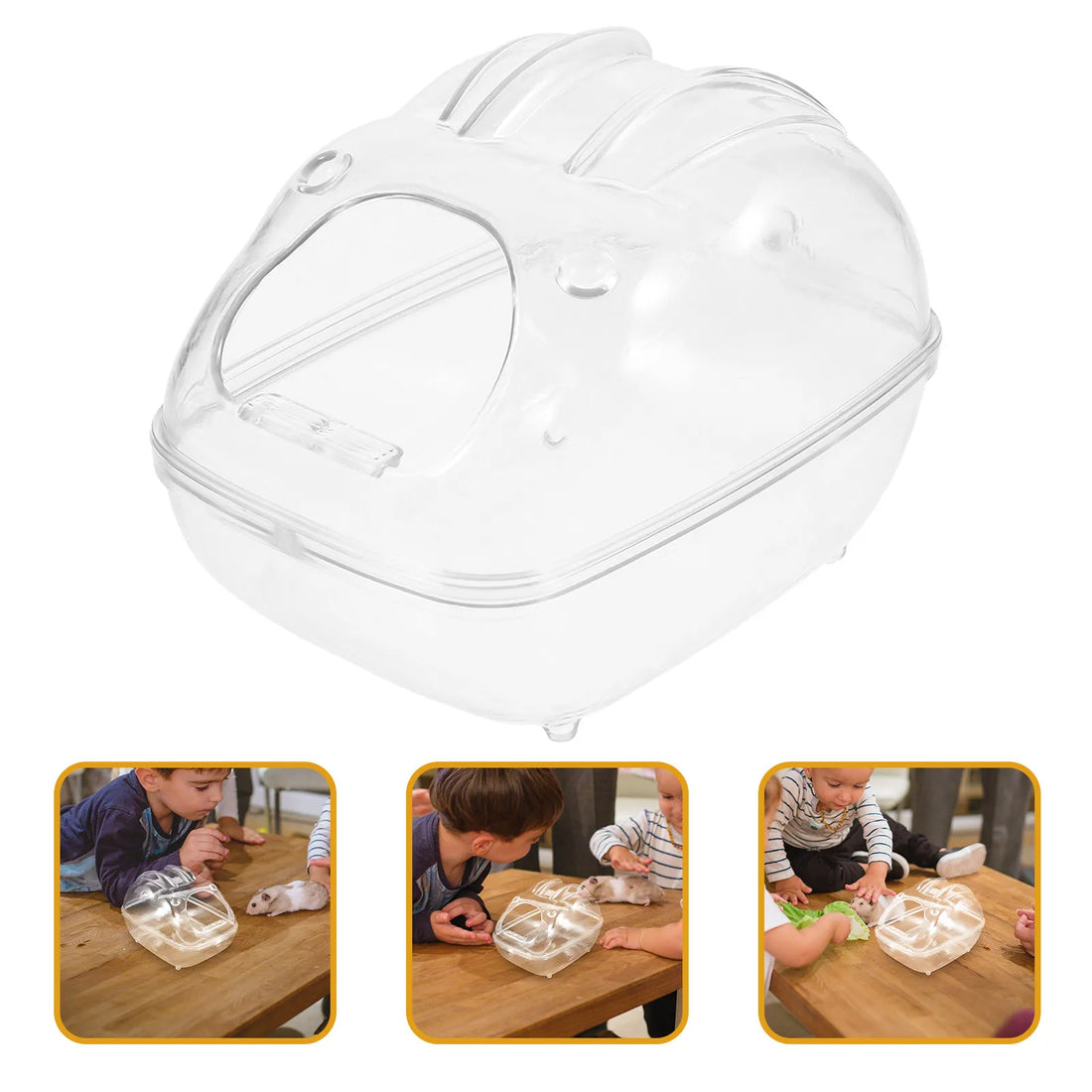 Acrylic Hamster Sand Bathtub Compact Hamster Bathroom for Chinchilla Dust for Burrowly bedding & substrates and small pet care.