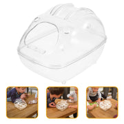 Acrylic Hamster Sand Bathtub Compact Hamster Bathroom for Chinchilla Dust for Burrowly bedding & substrates and small pet care.