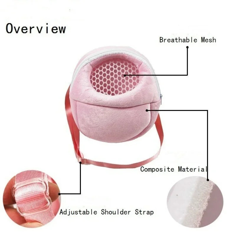 New Outdoor Rabbit Cage Hamster Cage Totoro Backpack Travel Warm Bag Guinea Pig Tote Bag Breathable Pet Cage Pet Supplies