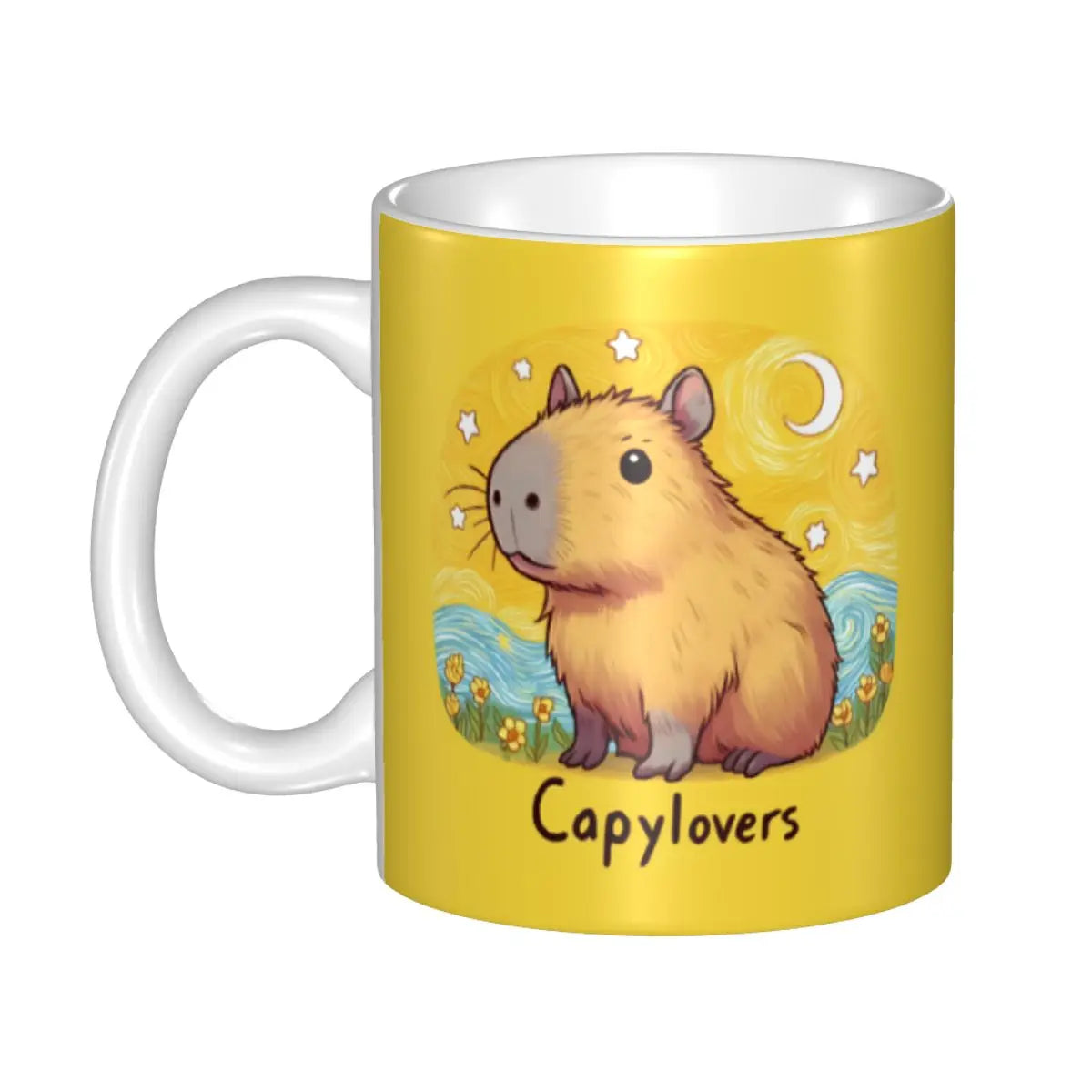 Custom DIY Capybara Giant Cavy Rodent Gamer Gaming Ceramic Mugs Customized Coffee Cup Creative Present