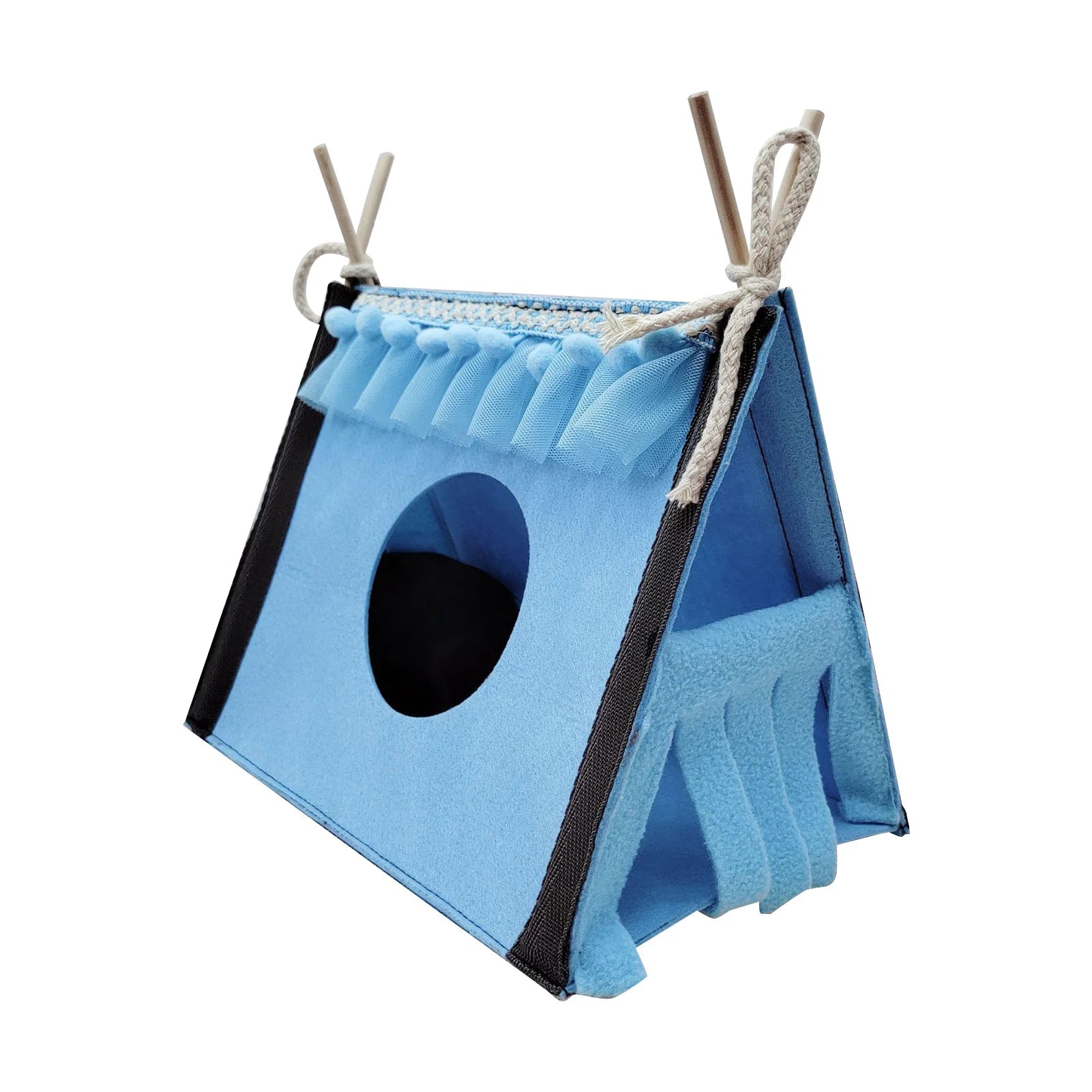Foldable guinea pig hideout tunnel for cozy small pet play from Burrowly.
