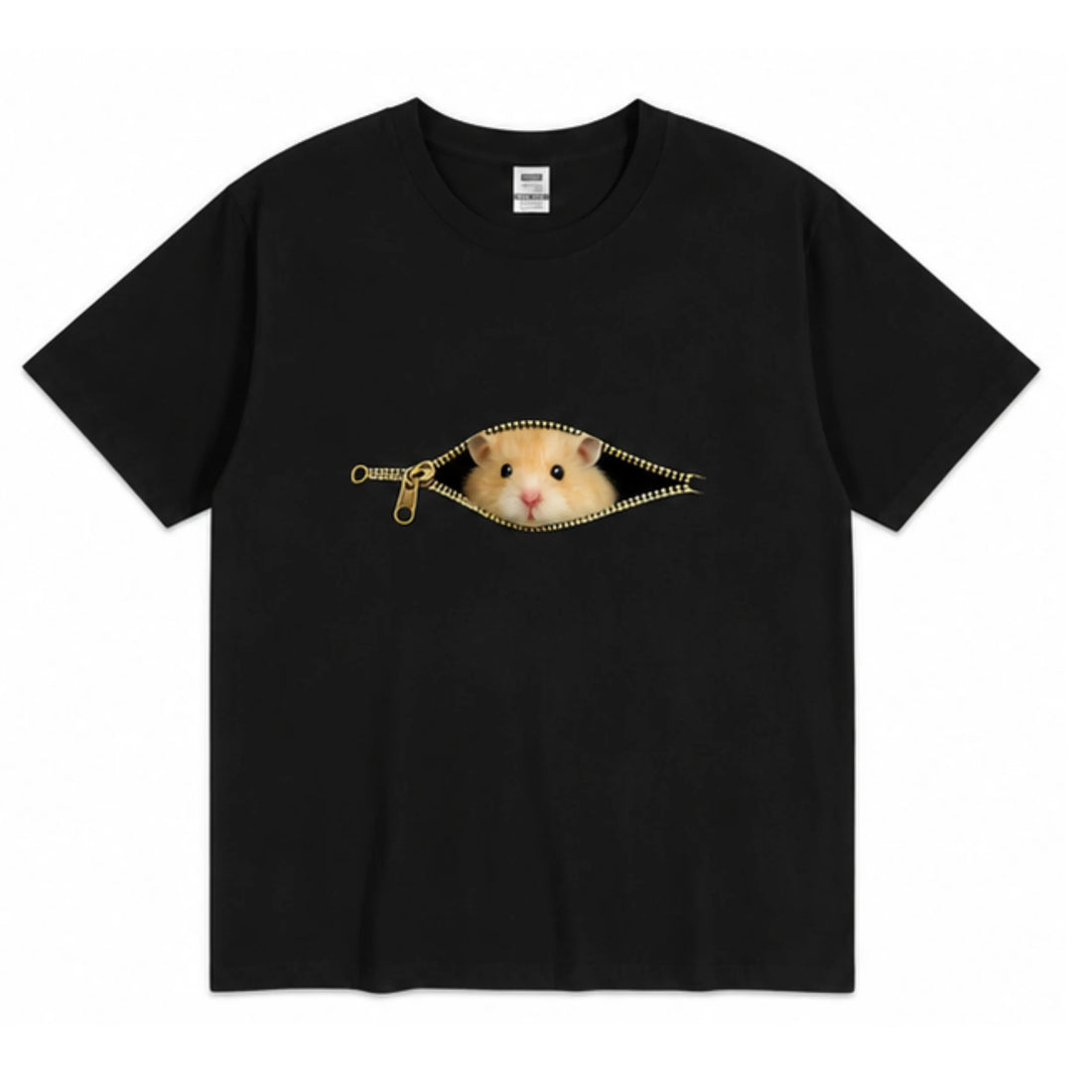 Adorable Hamster Creative Design T-Shirt Unique Fun Print Casual Comfortable Fit for Men And Women