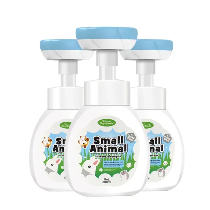 Disposable foam rabbit chinchilla hamster guinea pig dog free washing and deodorizing insect repellent dry cleaning 300ml
