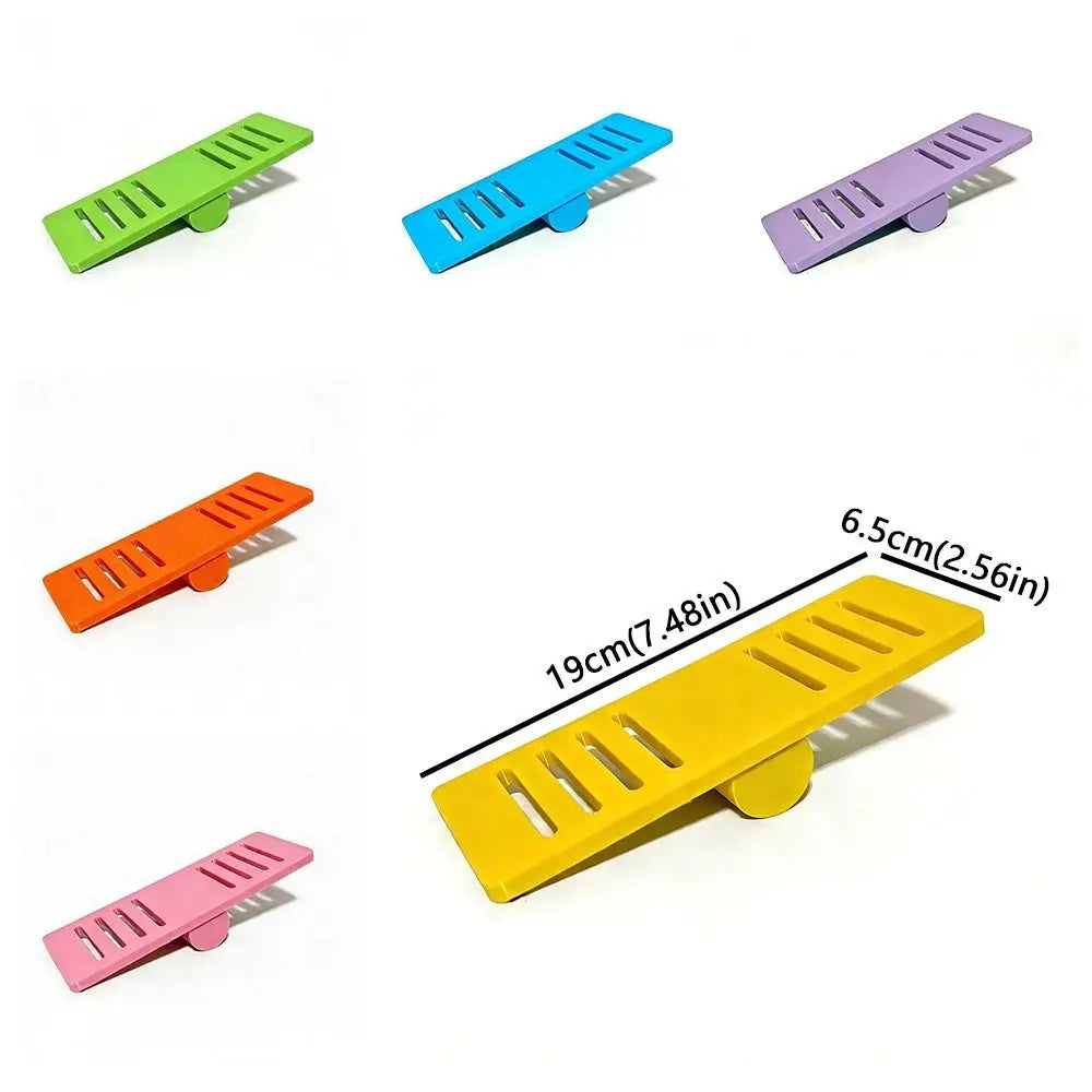 Pet Exercise Toy Plastic Hamster Seesaw Toy Colorful Creative Rodents Seesaw Puzzle Pet Cage Toy Pet Sport Exercise