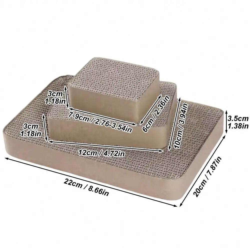 Corrugated Cardboard Bird Scratching Board Parrot Nibbling Toy Rabbit Chew Block Budgie Cockatiel Molar Small Animals Cage Decor