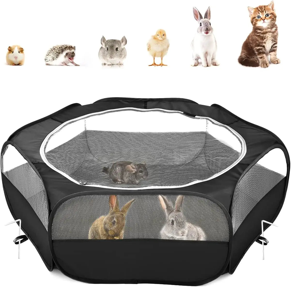 Waterproof Small Animal Playpen Tent Habitats & Travel for Small Pets