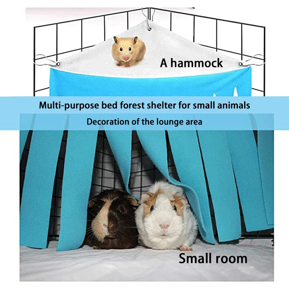 Tassel Strip Animal Hamster Hideout Guinea Pig Hideaway Tent Hammock