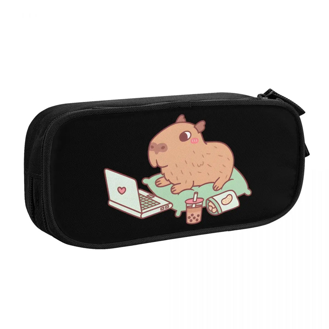 Custom Kawaii Cute Giant Cavy Capybara Pencil Case for Boys Gilrs Big Capacity Pencil Bag School Accessories