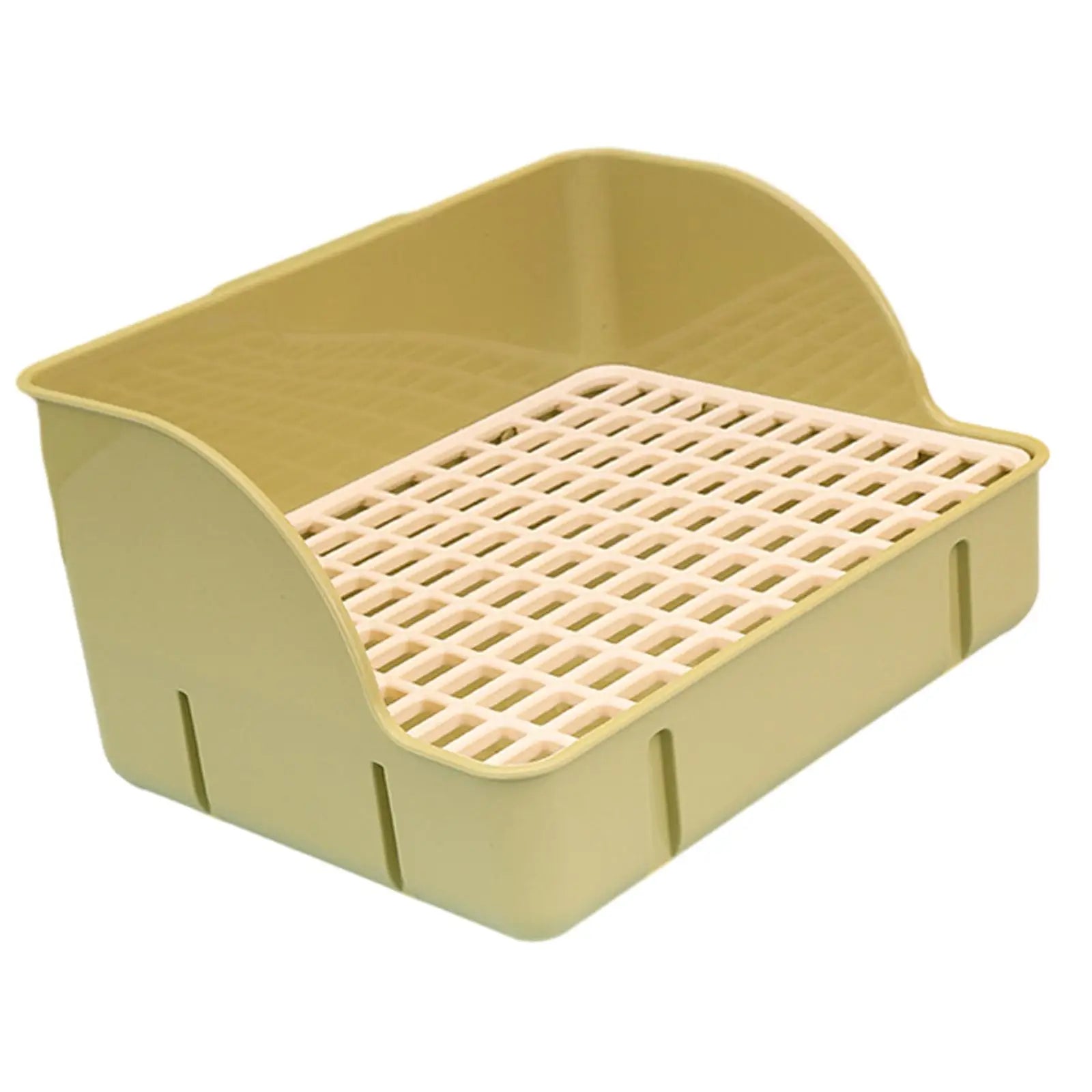 Rabbit Litter Box Small Animals Litter Tray Corner Toilet Box for Ferrets