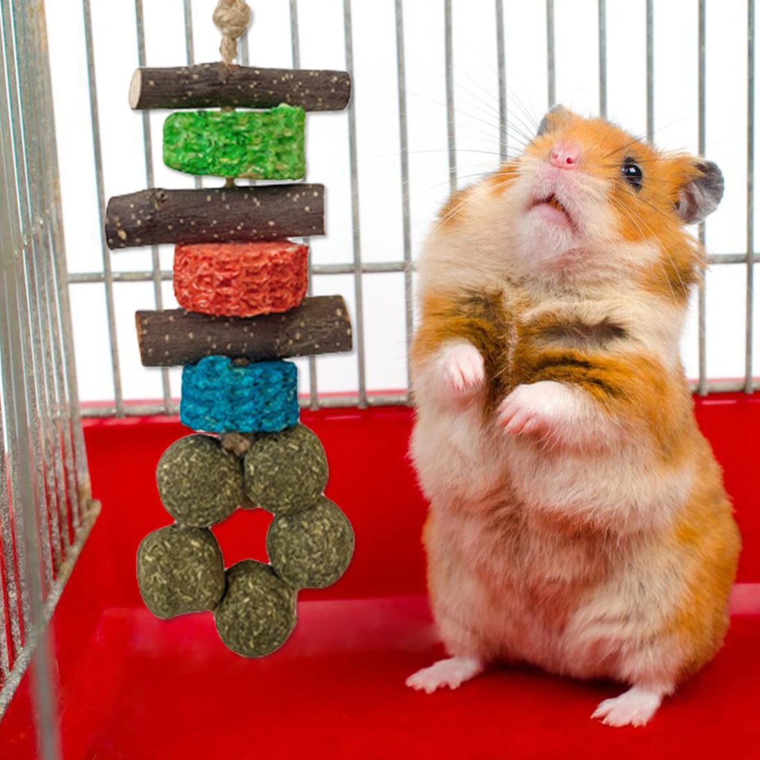 Wooden Chew Set for Guinea Pigs and Rabbits for guinea pigs, rabbits, hamsters, and chinchillas from Burrowly small pet supplies.