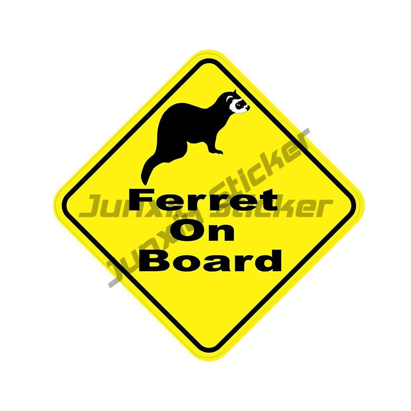 Cartoon Cool Ferret Rodent Do You Have A Problem Car Stickes Funny Windows Trunk Waterproof Vinyl Decal Laptop Bumper Decoration