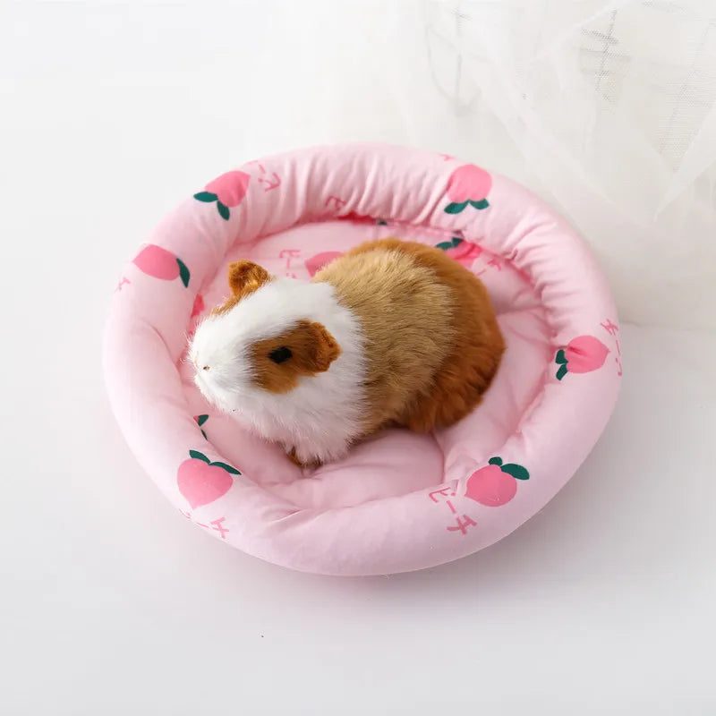 Soft small animal bed cushion for hamster, guinea pig, and rabbit comfort from Burrowly.