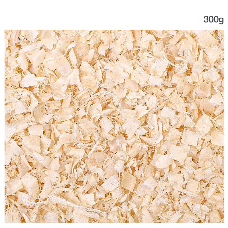 300g Hamster Rat Mouse Wood Chips Bedding for Guinea Pigs Rabbits Chinchillas Birch Bedding Sawdust Cage House Filler Supplies