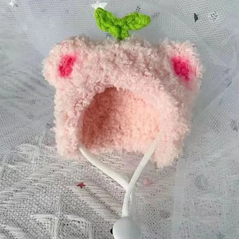 Photo Props Plush Hamster Cap Cute Mini Cotton Doll Hat DIY Lovely Doll Hat Winter