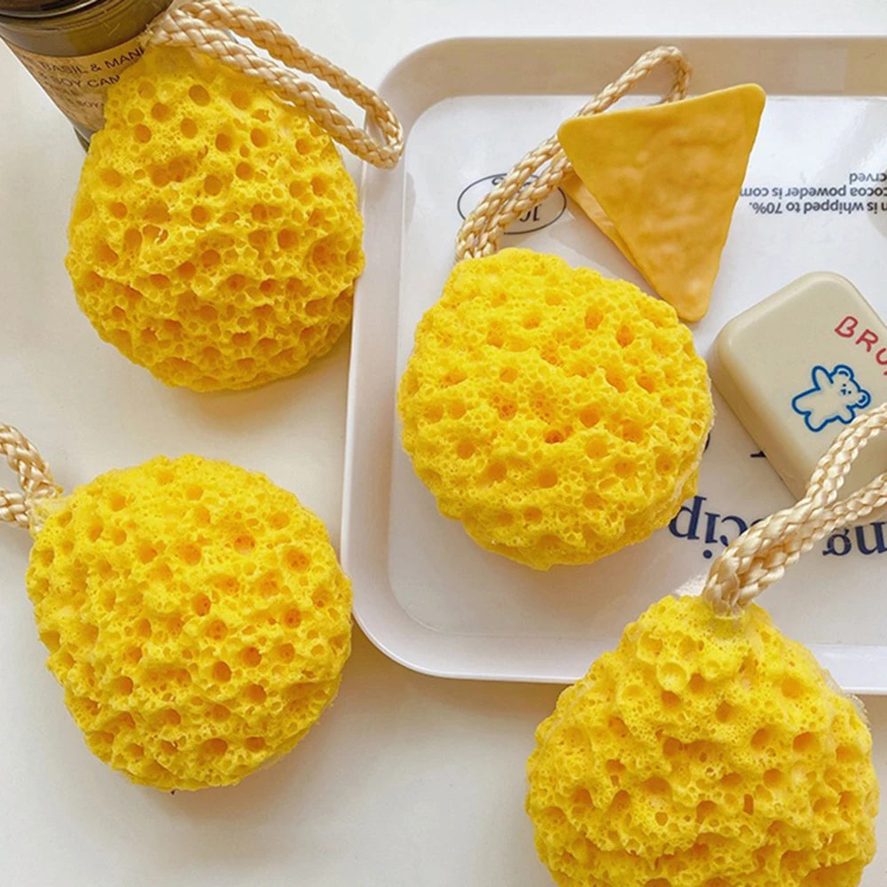 Cheese Bath Ball Japanese Super Soft Lovely Sponge Bath Towel Ladies