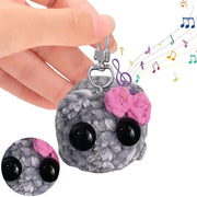 Cute Knitted Sad Hamster Cartoon Knitting Pendant Crochet Sad Hamster Meme Girl Hamster Handmade For Kids Gift