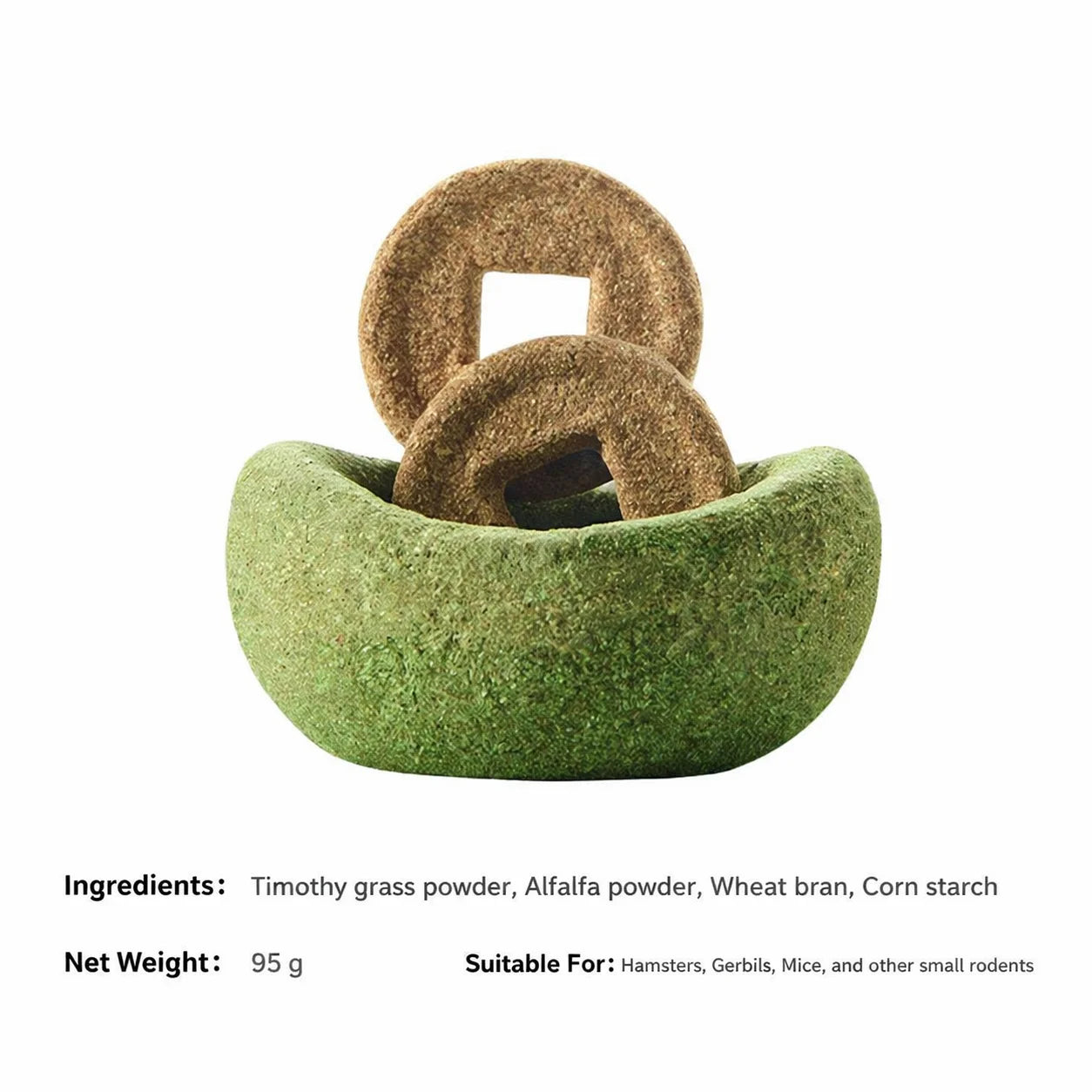 Novel Hamster Molar Burger Snack Multifunctional Ornament Decor for Golden Bear Pet Playground Cute Landscape Small Pet Supplies