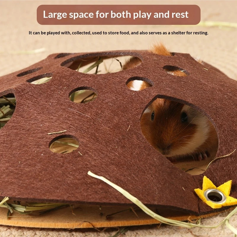 Multi-Hole Hamster Hideout House Maze Tunnel Toy Large Space Gerbil Rat Guinea Pig Small Pet Hide