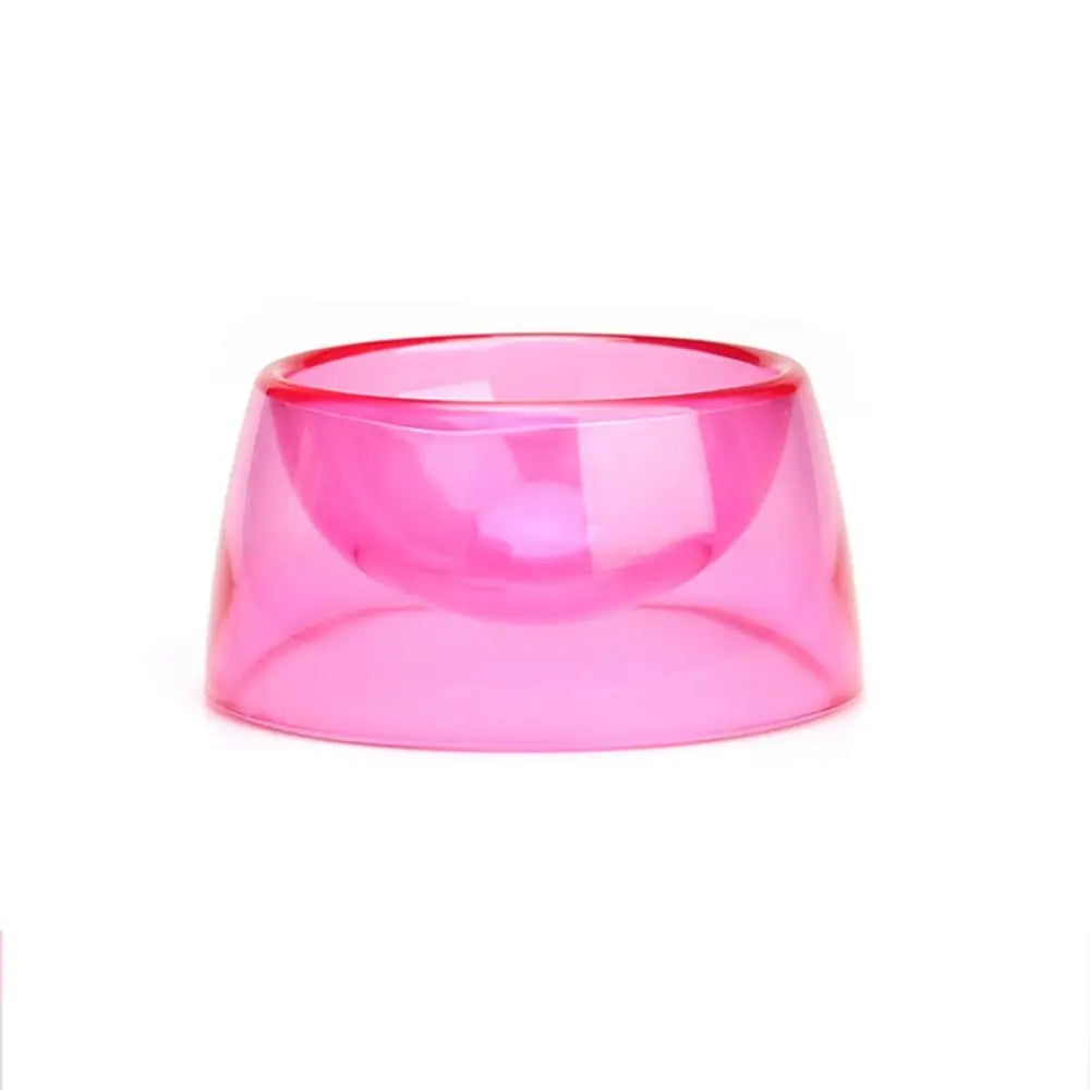Bite Resistant Hamster Food Basin Non-slip Plastic Rat Food Water Dish Transparent Hamster Water Bowl