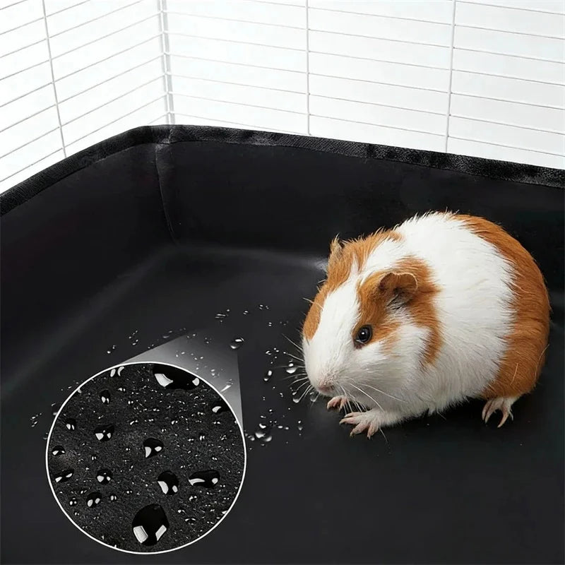 Waterproof PVC Cage Liner for Guinea Pigs and Rabbits for guinea pigs, rabbits, and hamsters from Burrowly small pet supplies.