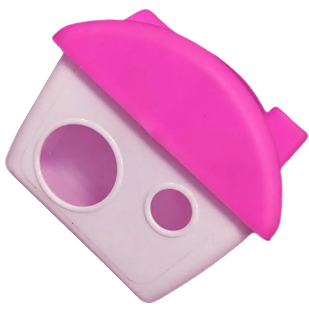 Pink Plastic Hamster Guinea Pig Hideout Castle Play Hut Small Pet Cage