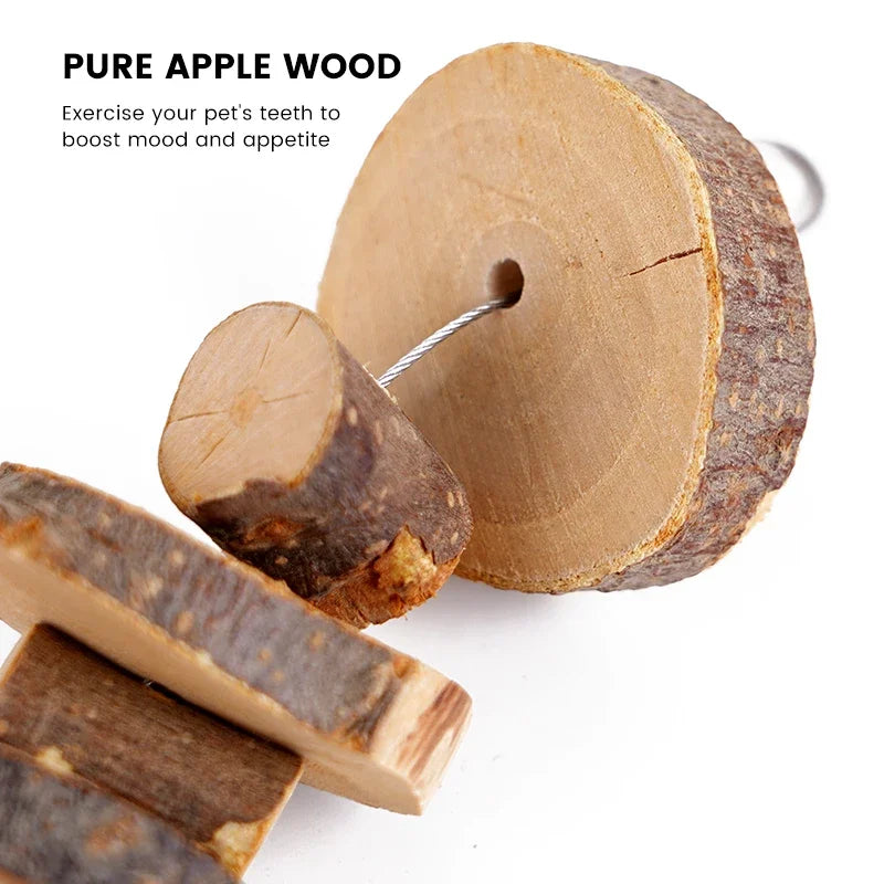 Natural wood chew sticks for hamster, rabbit, guinea pig, and chinchilla enrichment from Burrowly.