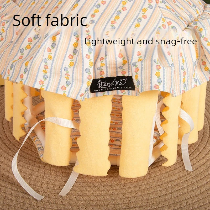 Cute circus hamster shelter rabbit Totoro golden bear tassel tent Dutch pig guinea pig shelter pet supplies Hamster House Set