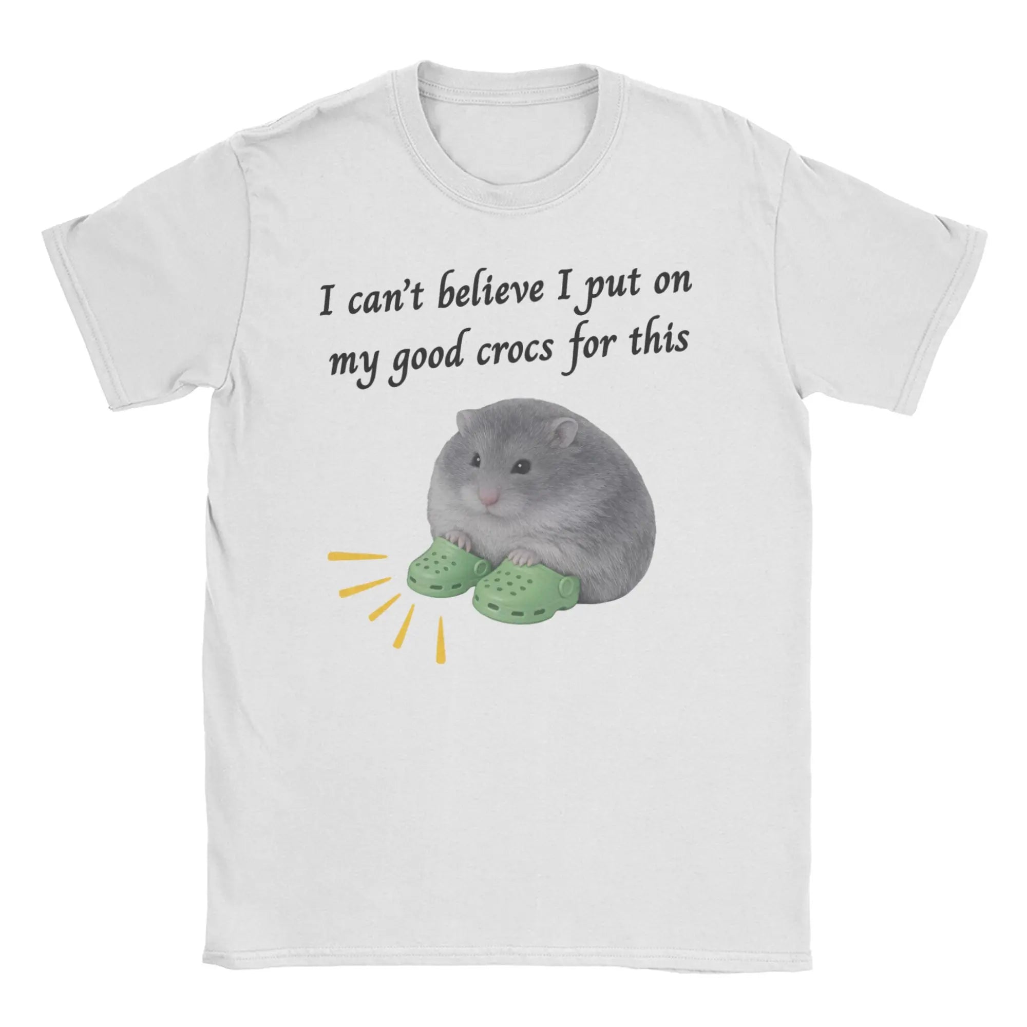 Hamster Meme Calling for Men Women T Shirts  Hipster Tee Shirt Short Sleeve Round Collar T-Shirt Cotton Birthday Present Tops