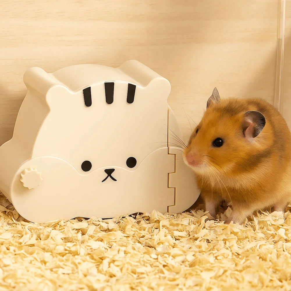 Hamster Hideout with Viewing Window for hamsters, mice, and gerbils from Burrowly small pet supplies.