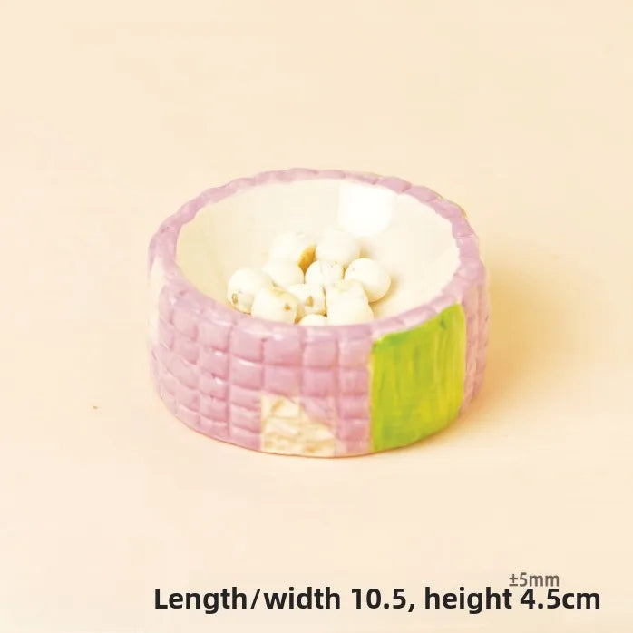 Corn Ceramic Hamster Hideout and Feeder