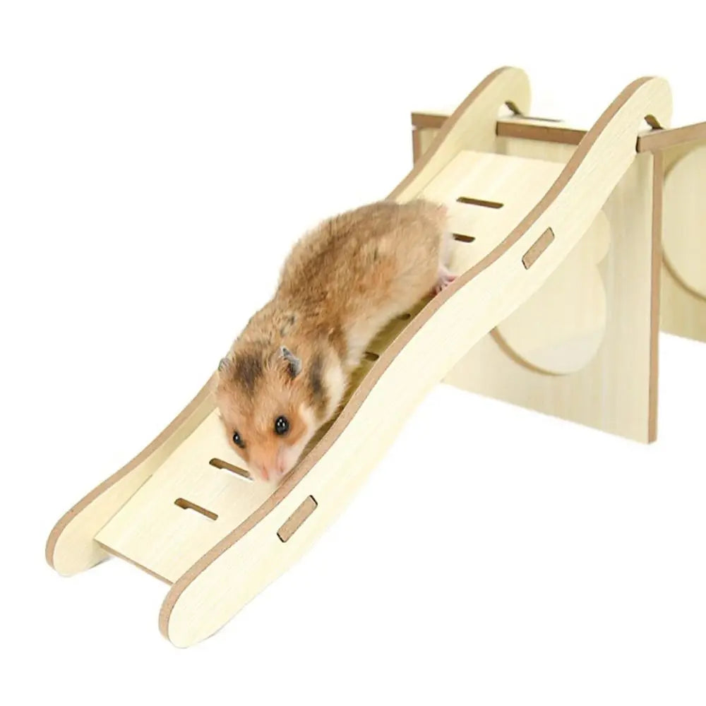 Wave Shape Wooden Hamster Ladder Wood Animals Cage Ladder Hamster