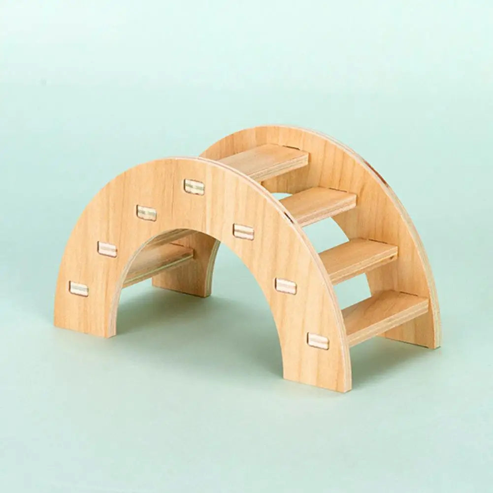 Hamster Wooden Small Villa Swing Seesaw Pet Climbing Play Hut Chews Toy Hamster Sleeping Nest Hide Out Quail Rutin Chicken Toy