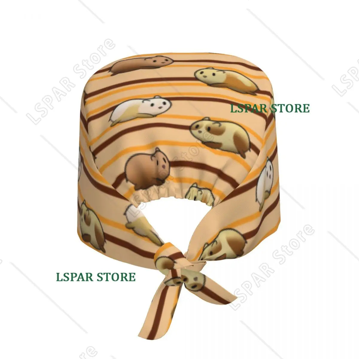 Custom Guinea Pigs Striped Medical Staff Scrubs Hat Women Men Domestic Cavy For Chef Hat Scrub Caps