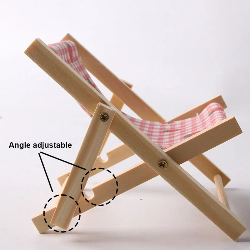Small Pet Hamster Beach Lounge Chair Hamster Toy for Resting Playing Sleeping Small Animals Furniture Pet Cage Decoration