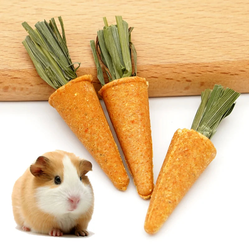 Small Animal Natural Chew Toy Set for rabbits, hamsters, guinea pigs, and chinchillas from Burrowly small pet supplies.