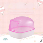 Dust-free Hamster Bathroom Sauna Room with Door Small Pet Rat Sand Bath for Burrowly bedding & substrates and small pet care.