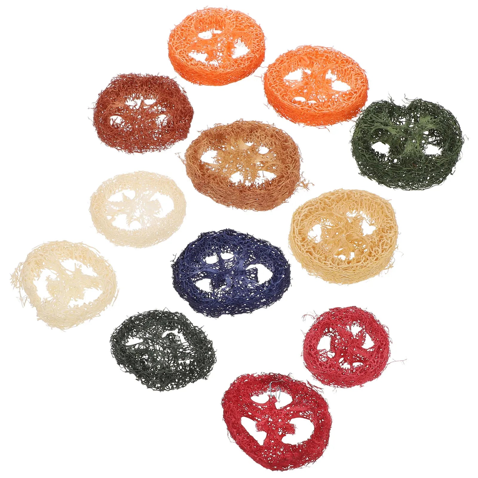 12Pcs Loofah Chew Small Animal Supplies for Rabbits Hamsters Guinea Pigs Chinchillas Dental Care Teeth Grinding Chews