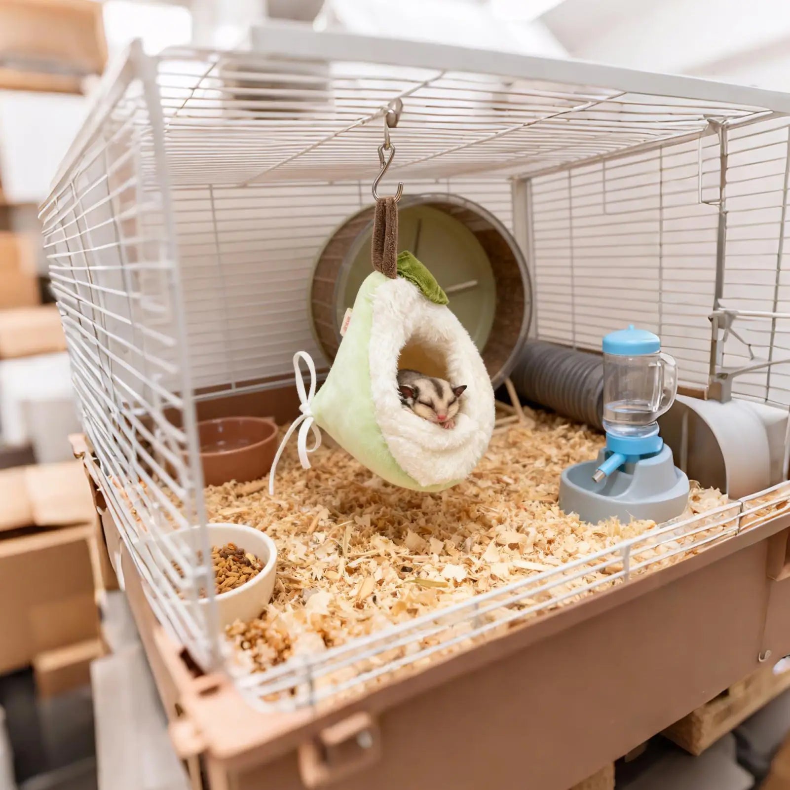 Chinchilla Hammock with Hook House Funny Decor Funny Hamster Bed Warm Nest