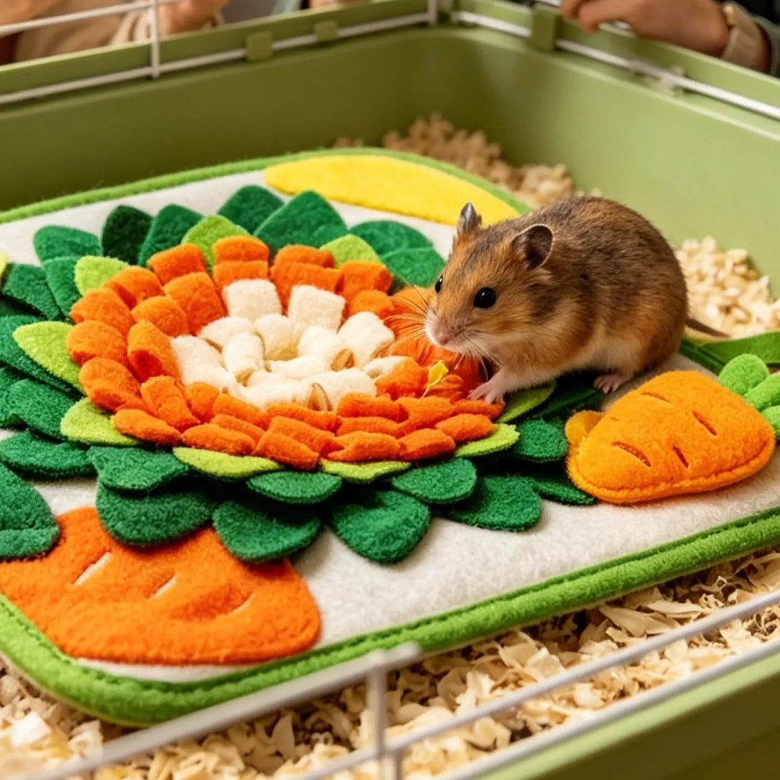 Rabbits Snuffle Mat Slow Feeding Pad Small Pet Foraging Training Toy