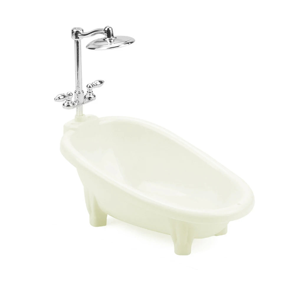 1 PC Miniature Pet Bathtub Simulation Shower Toy for Hamster Lizard Gecko Bird Terrarium Habitat Decor Cage Water Feeding Clean