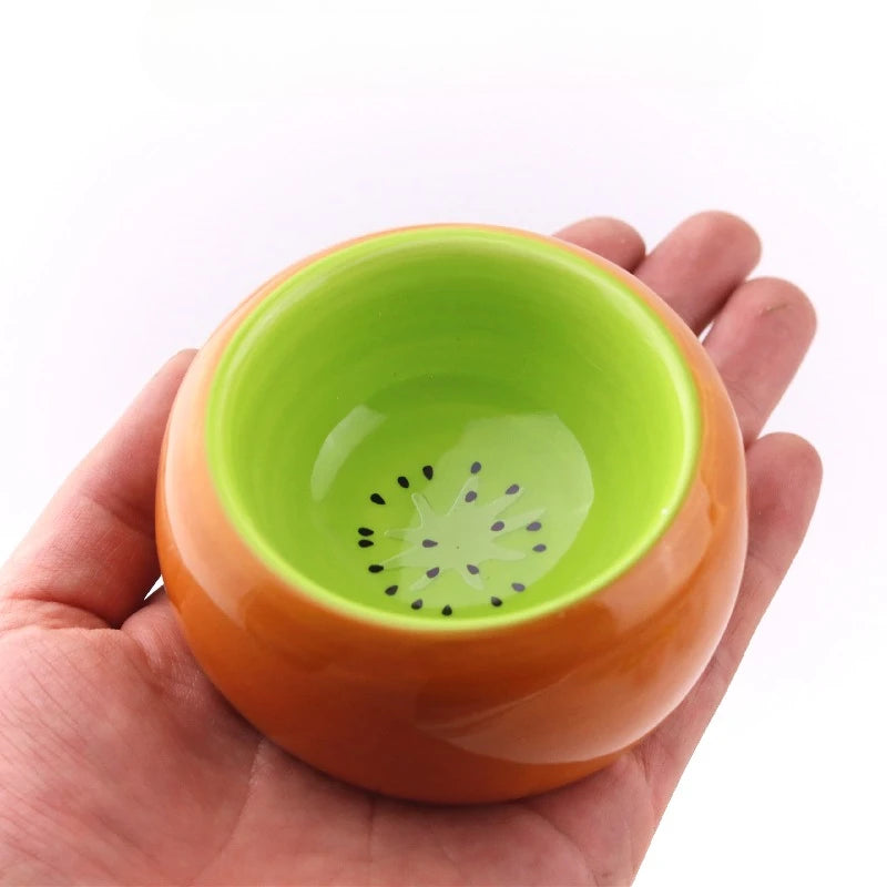 Hamster Food Bowl Sugar Glider Fruit Color Ceramic Bowl Hedgehog Food Bowl Squirrel Golden Silk Bear Food Bowl Hamster Supplies