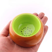 Hamster Food Bowl Sugar Glider Fruit Color Ceramic Bowl Hedgehog Food Bowl Squirrel Golden Silk Bear Food Bowl Hamster Supplies