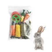 Wooden Snack Chew Toy for Rabbits and Hamsters for rabbits, hamsters, guinea pigs, and chinchillas from Burrowly small pet supplies.