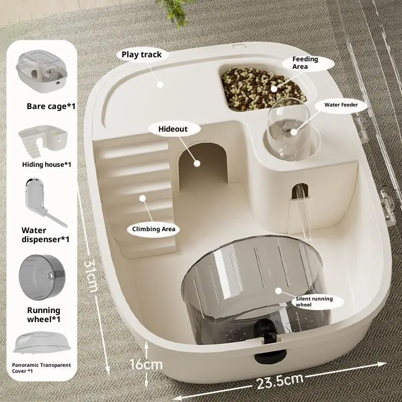 Luxury Large Capacity Hamster Golden Hamster Cage Habitat Villa Large