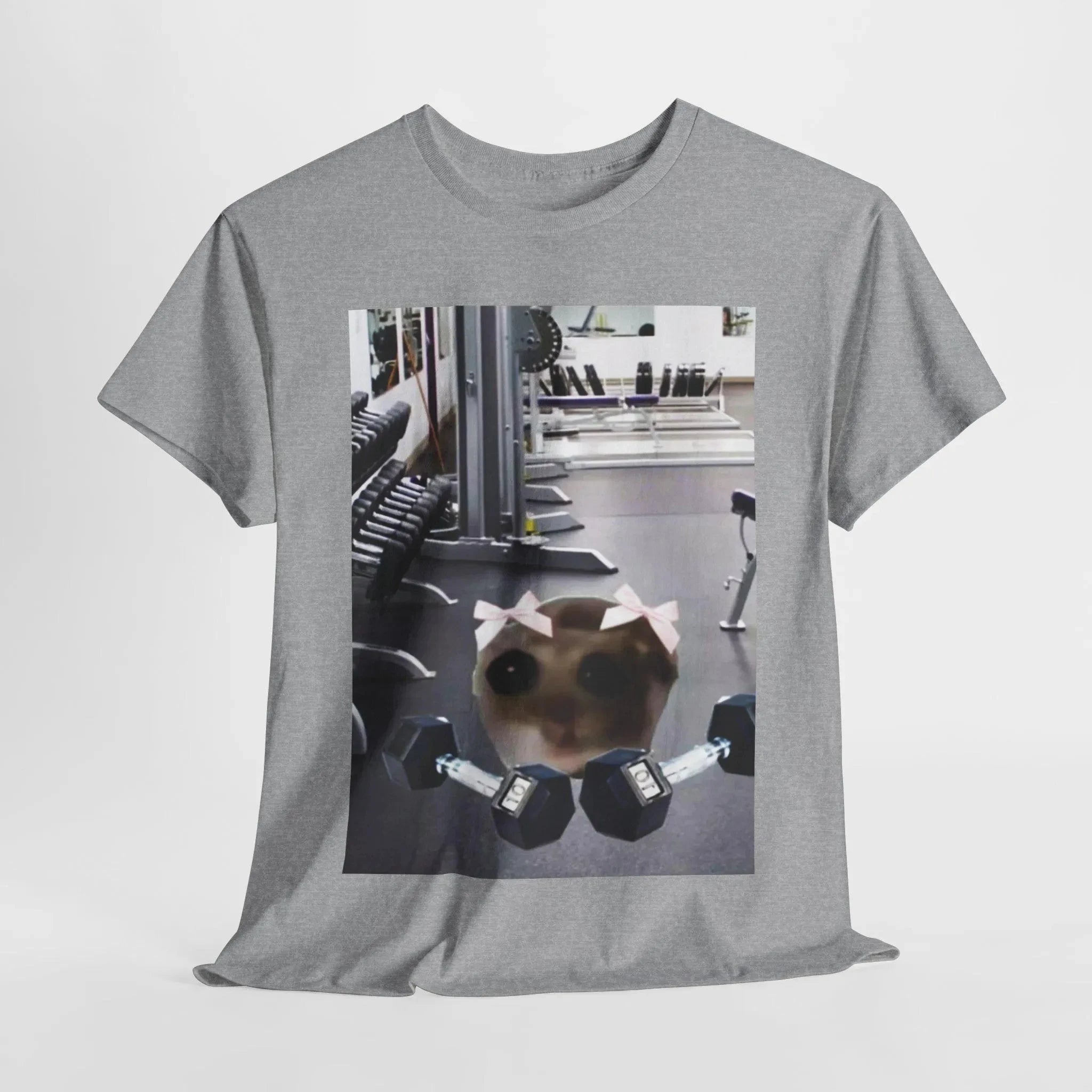 Sad Hamster Fitness Funny Meme T-Shirt Men's and Women's Short Sleeve  Tees Y2k Shirt Vintage Hip Hop Tops Men Clothing